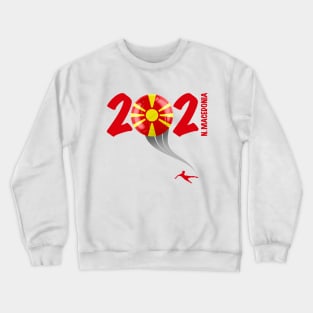 North Macedonia Euro Soccer 2021 Crewneck Sweatshirt